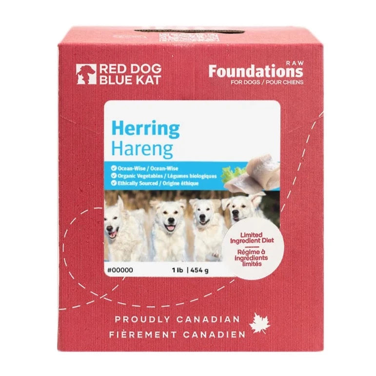 RDBK - Foundations Raw Herring Recipe Frozen Dog Food