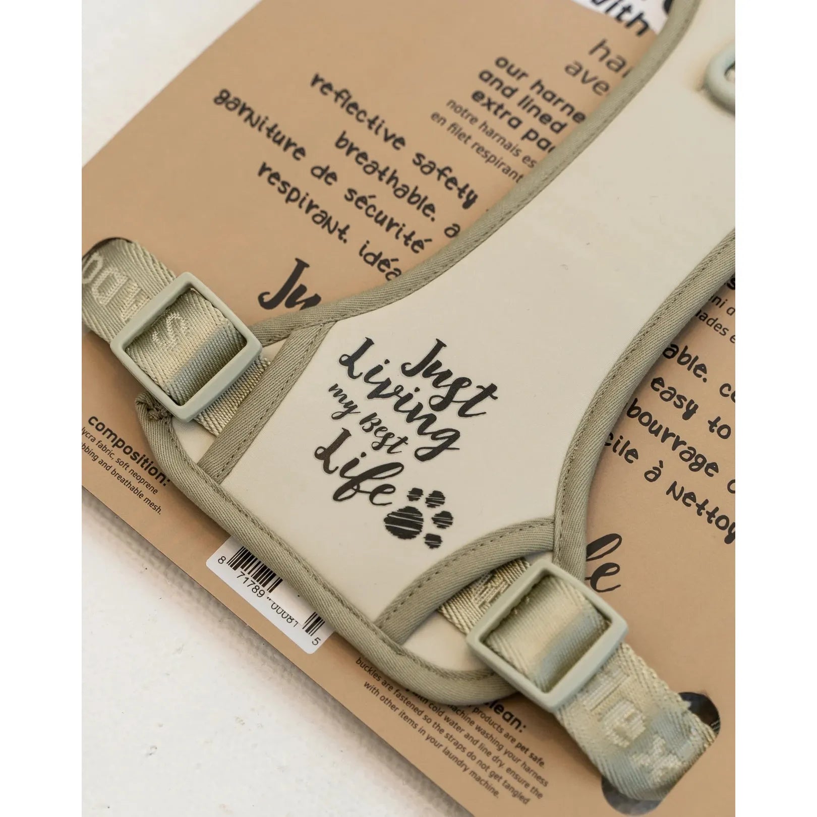 Harnais anti-traction pour chien Dexypaws, vert sauge, taille M 