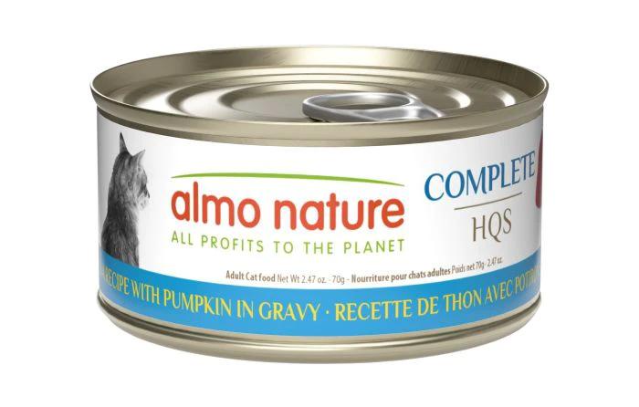 Almo Nature HQS Complete Cat Food - Tuna Recipe With Pumpkin In Gravy Cat Can by Almo Nature