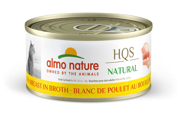 Almo Nature HQS Natural Cat Food - Chicken Breast In Broth Cat Can