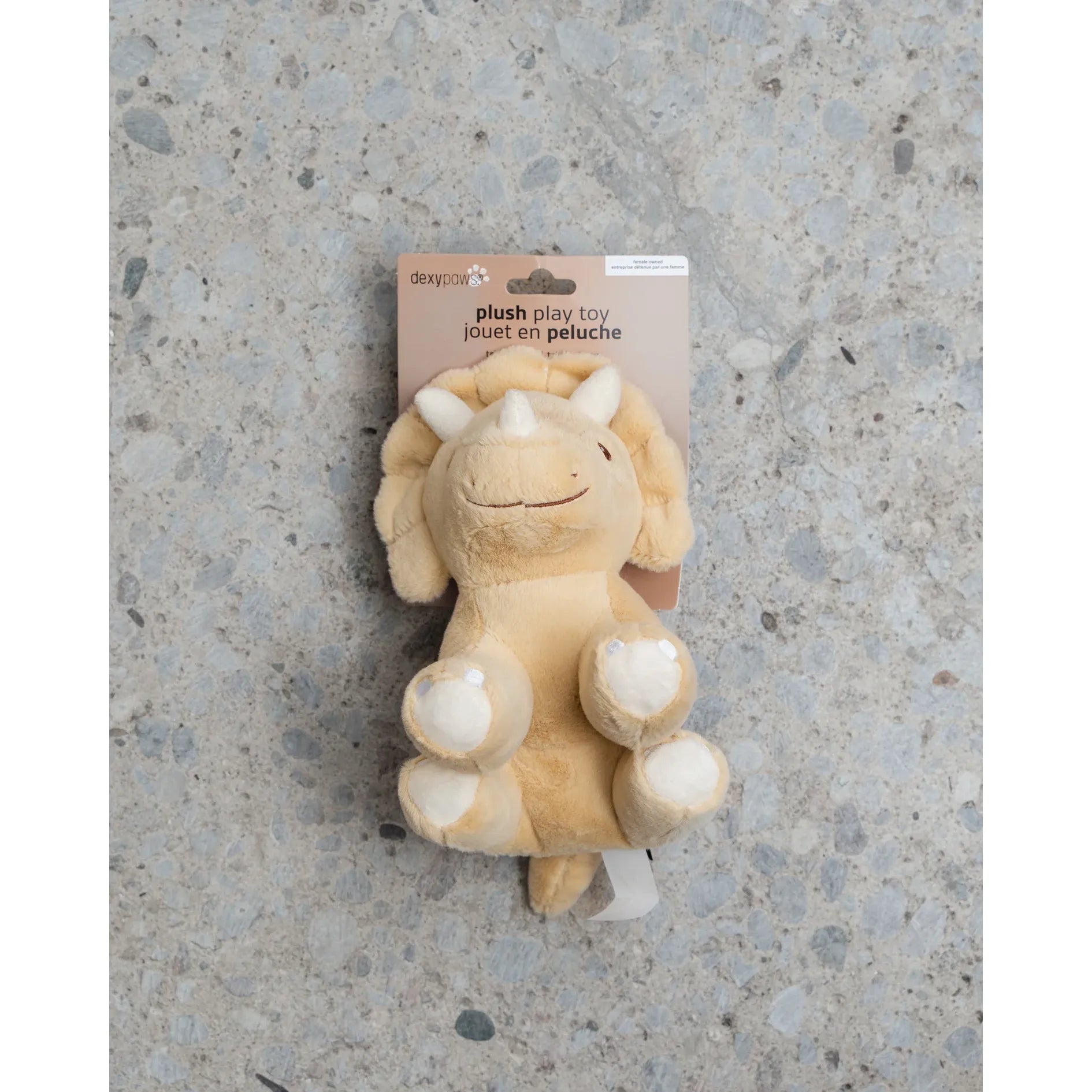 Dexypaws Plush Dog Toy  - Dinosaur