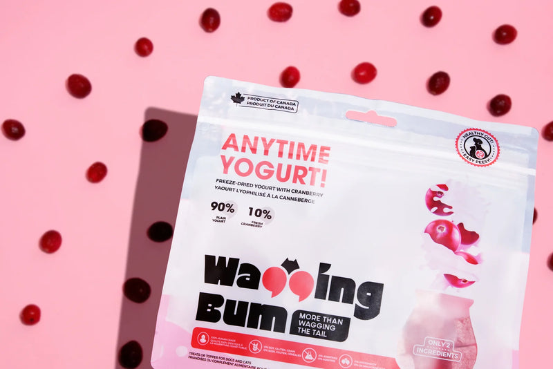 Wagging Bum - ANYTIME YOGURT! Freeze-dried Yogurt with Cranberry