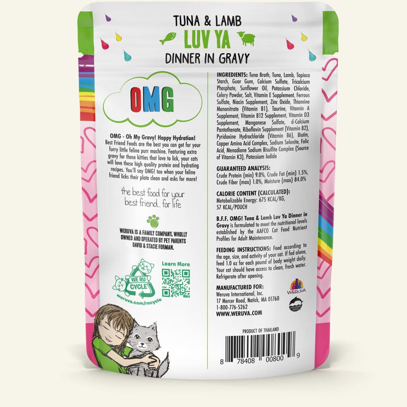 B.F.F - Tuna & Lamb Luv Ya Tuna & Lamb Dinner in Gravy