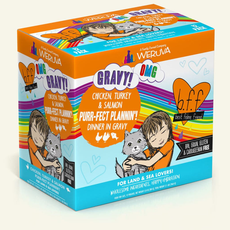 B.F.F - Purr-Fect Plannin'! Chicken, Turkey & Salmon Dinner in Gravy