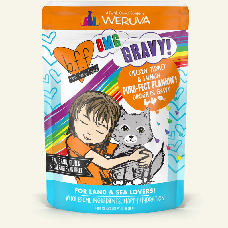 B.F.F - Purr-Fect Plannin'! Chicken, Turkey & Salmon Dinner in Gravy