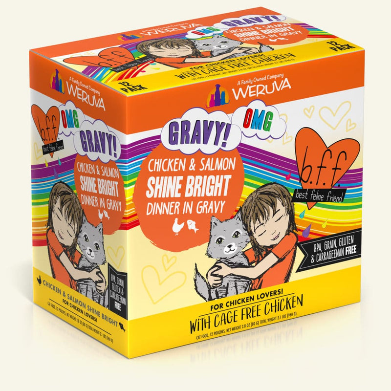 B.F.F. - Chicken & Salmon Shine Bright  Chicken & Salmon Dinner in Gravy