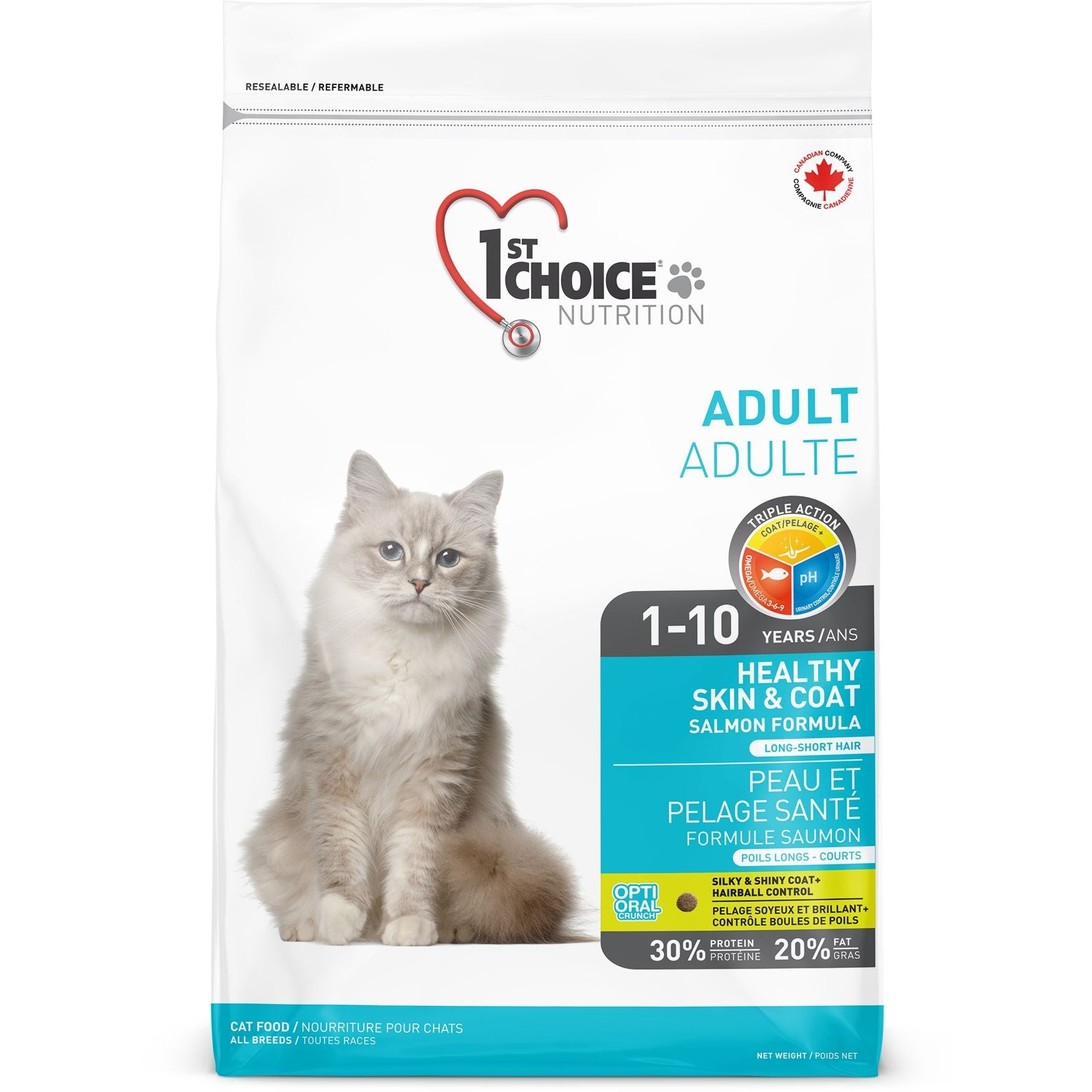 1st Choice Adult Healthy Skin And Coat Salmon Cat 2.72kg