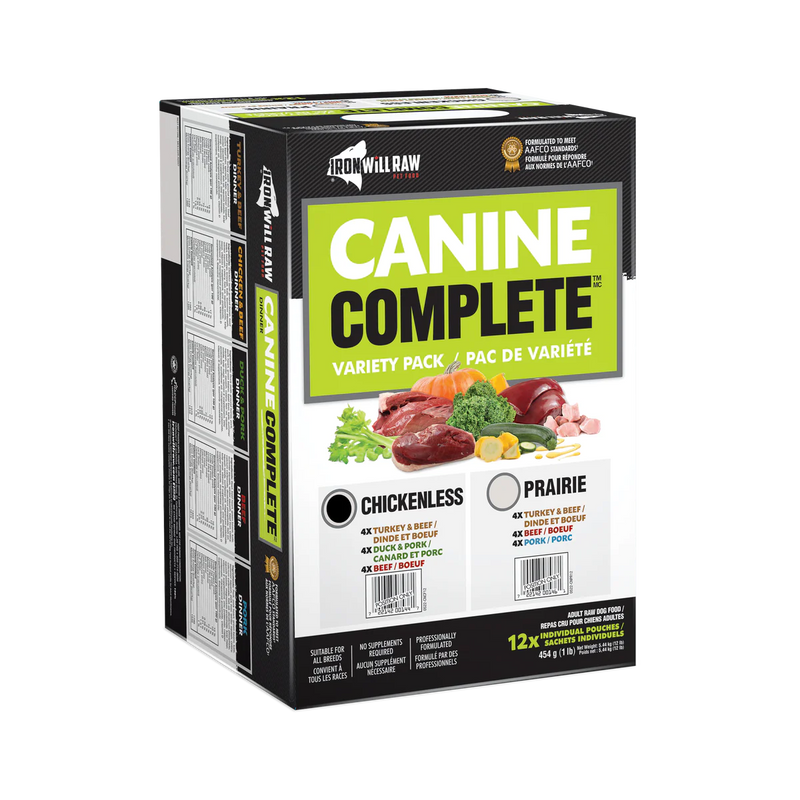 Iron Will - Canine Complete Chickenless Variety Pack 12lb