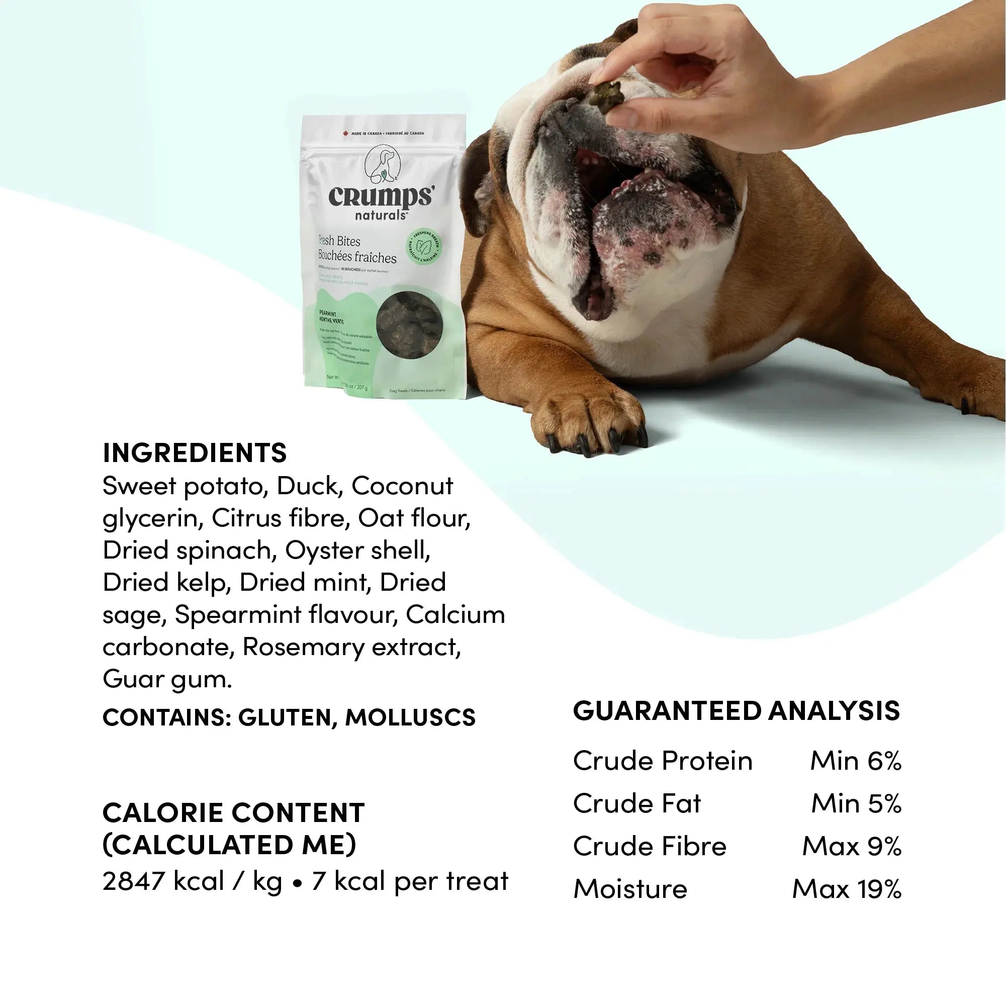 Crumps' Naturals Fresh Bites Spearmint Dog Treats by Crumps' Naturals