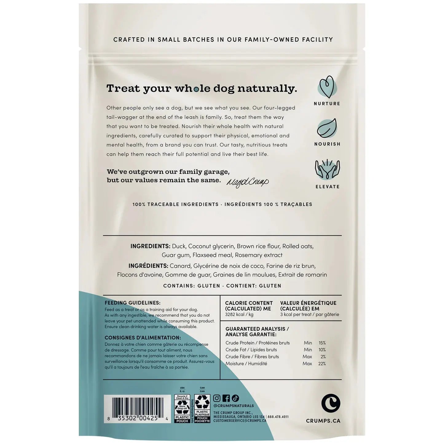 Crumps' Naturals Semi Moist Duck Mini Trainers by Crumps' Naturals
