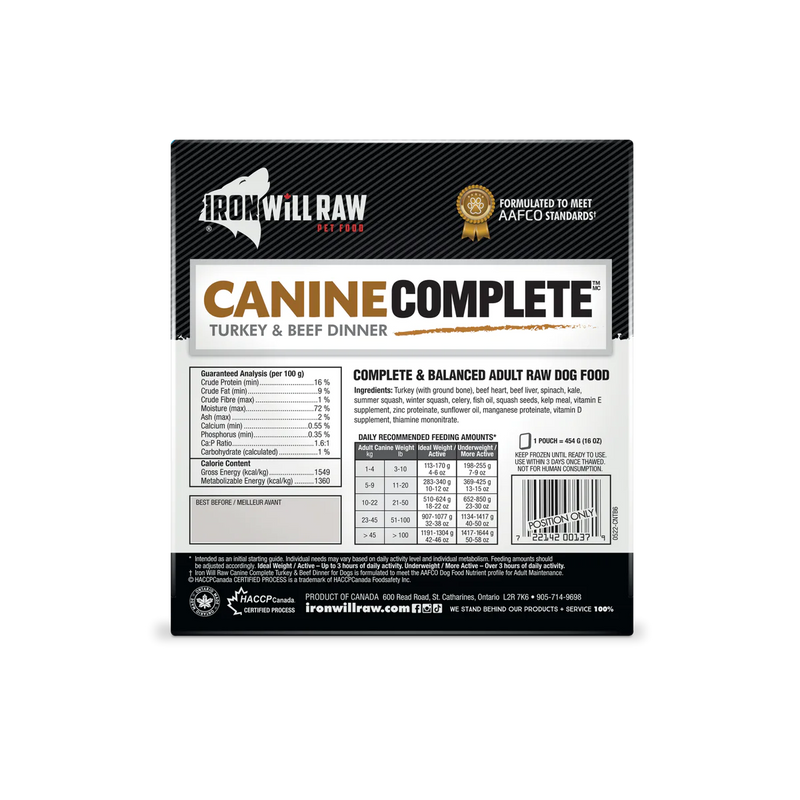 Iron Will - Canine Complete Turkey & Beef 6lb