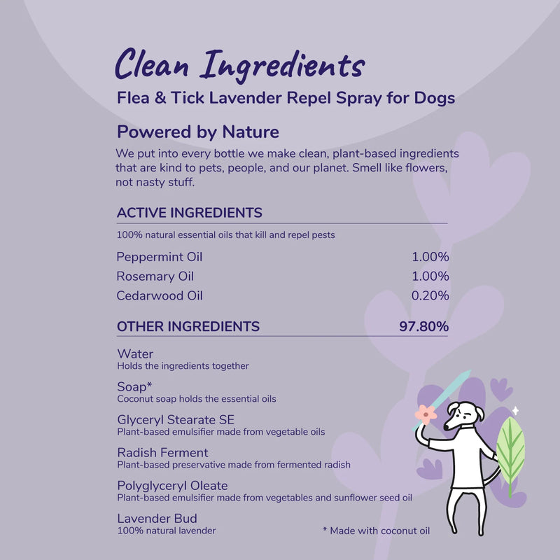 Kin+Kind - Flea+Tick Lavender Repel (Dog)