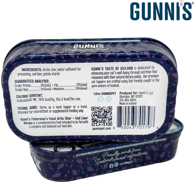 Gunni's Taste - ARCTIC CHAR & COD LIVER RECIPE FOOD TOPPER FOR CATS