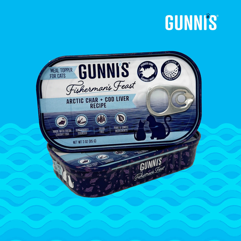 Gunni's Taste - ARCTIC CHAR & COD LIVER RECIPE FOOD TOPPER FOR CATS