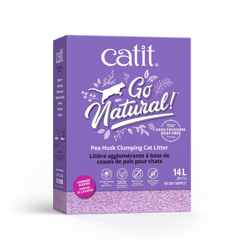 Catit Go Natural! - Pea Husk Clumping Cat Litter - 14 L box