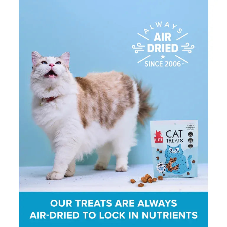Plato Pet Treats Air-Dried Tuna & Salmon Cat Treats 70g