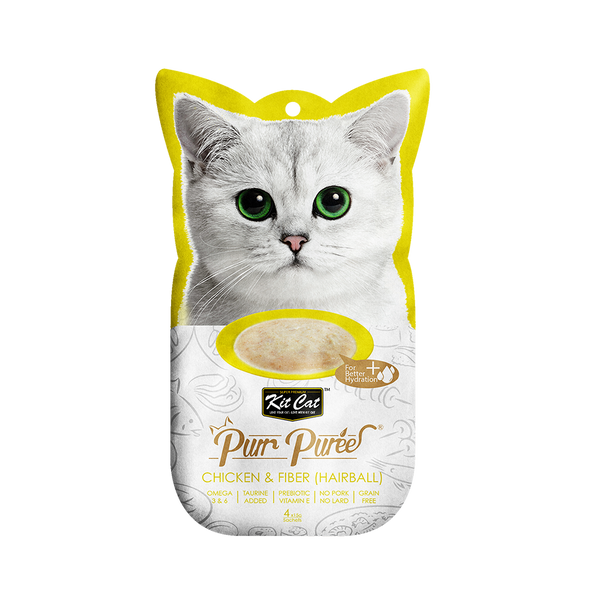 Kit Cat - Purr Puree – Chicken & Fiber (Hairball)