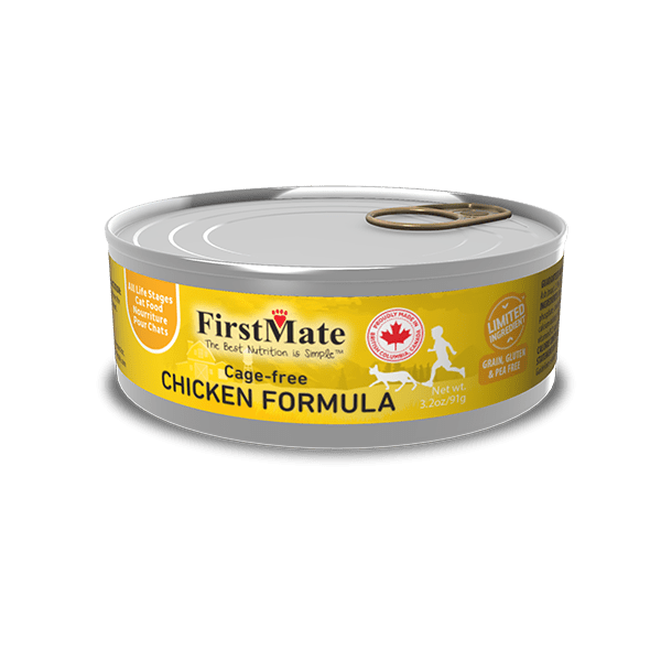 FirstMate - Limited Ingredient – Cage-Free Chicken Formula for Cats 5.5oz