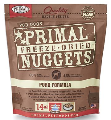 Primal Canine Freeze-Dried Nuggets - Pork Formula Dog Food