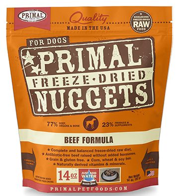 Primal Canine Freeze-Dried Nuggets - Beef Formula Dog Food