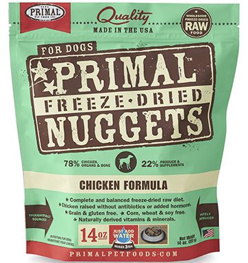 Primal Canine Freeze-Dried Nuggets - Chicken Formula Dog Food