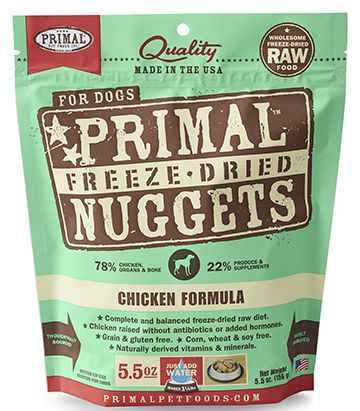 Primal Canine Freeze-Dried Nuggets - Chicken Formula Dog Food