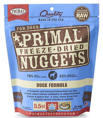 Primal Canine Freeze-Dried Nuggets - Duck Formula Dog Food