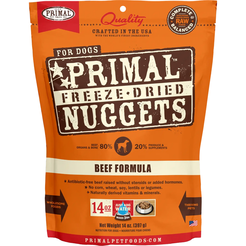 Primal Canine Freeze-Dried Nuggets - Beef Formula Dog Food