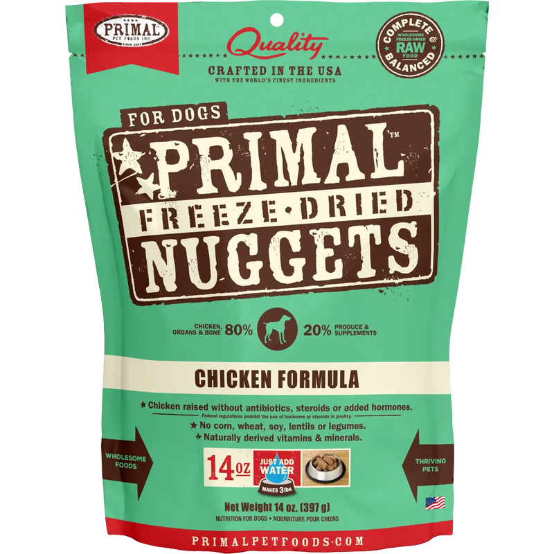 Primal Canine Freeze-Dried Nuggets - Chicken Formula Dog Food