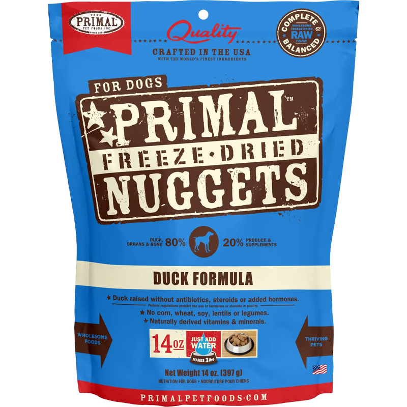 Primal Canine Freeze-Dried Nuggets - Duck Formula Dog Food