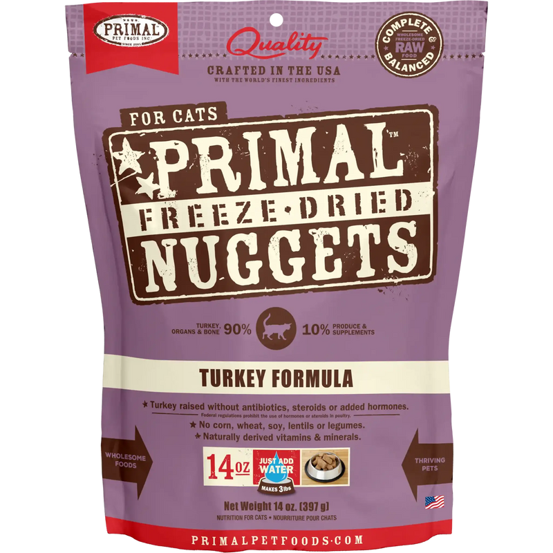 Primal - Freeze Dried Turkey Nuggets Cat