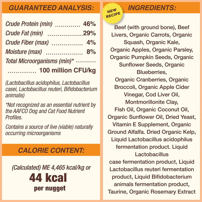 Primal Canine Freeze-Dried Nuggets - Beef Formula Dog Food