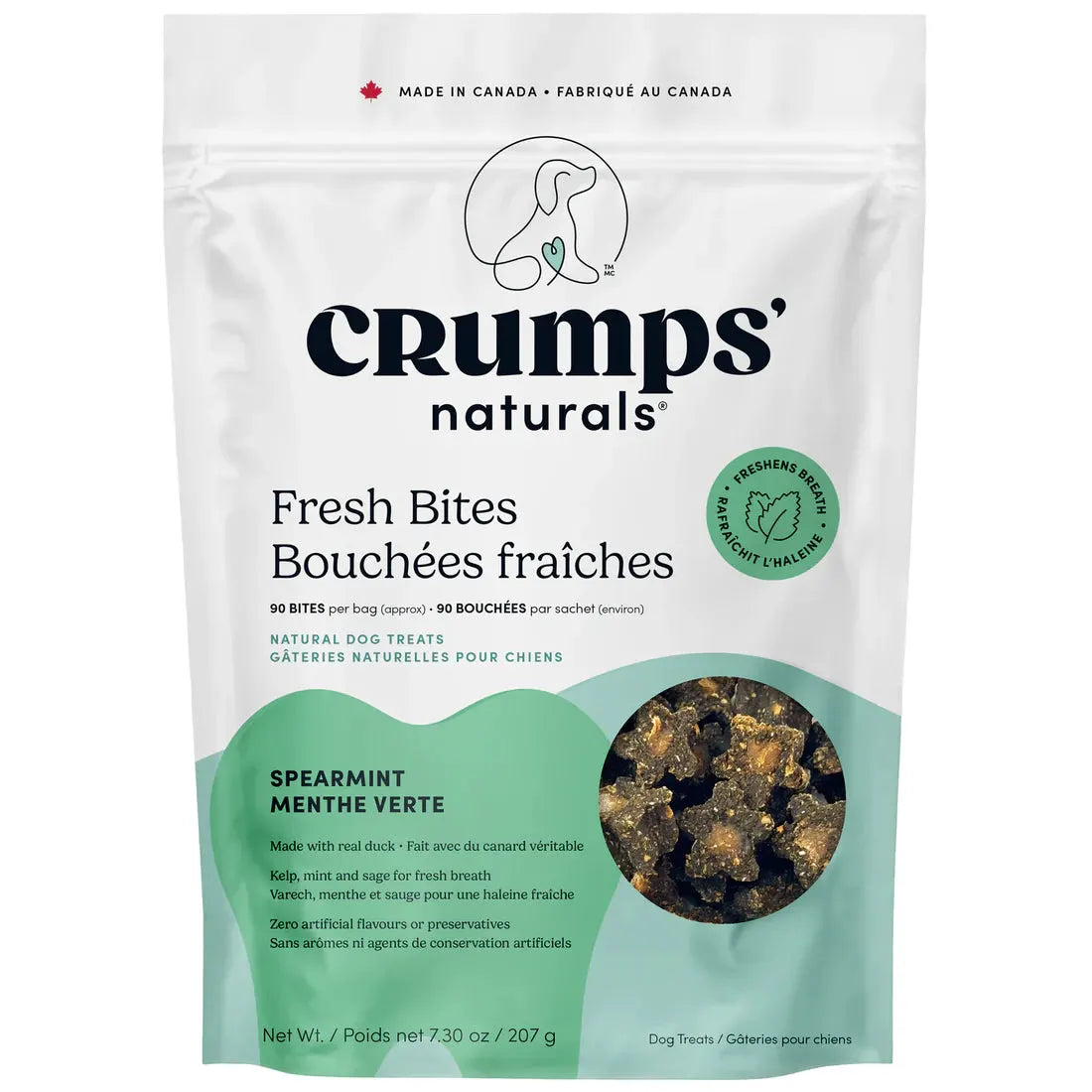Crumps' Naturals Fresh Bites Spearmint Dog Treats by Crumps' Naturals