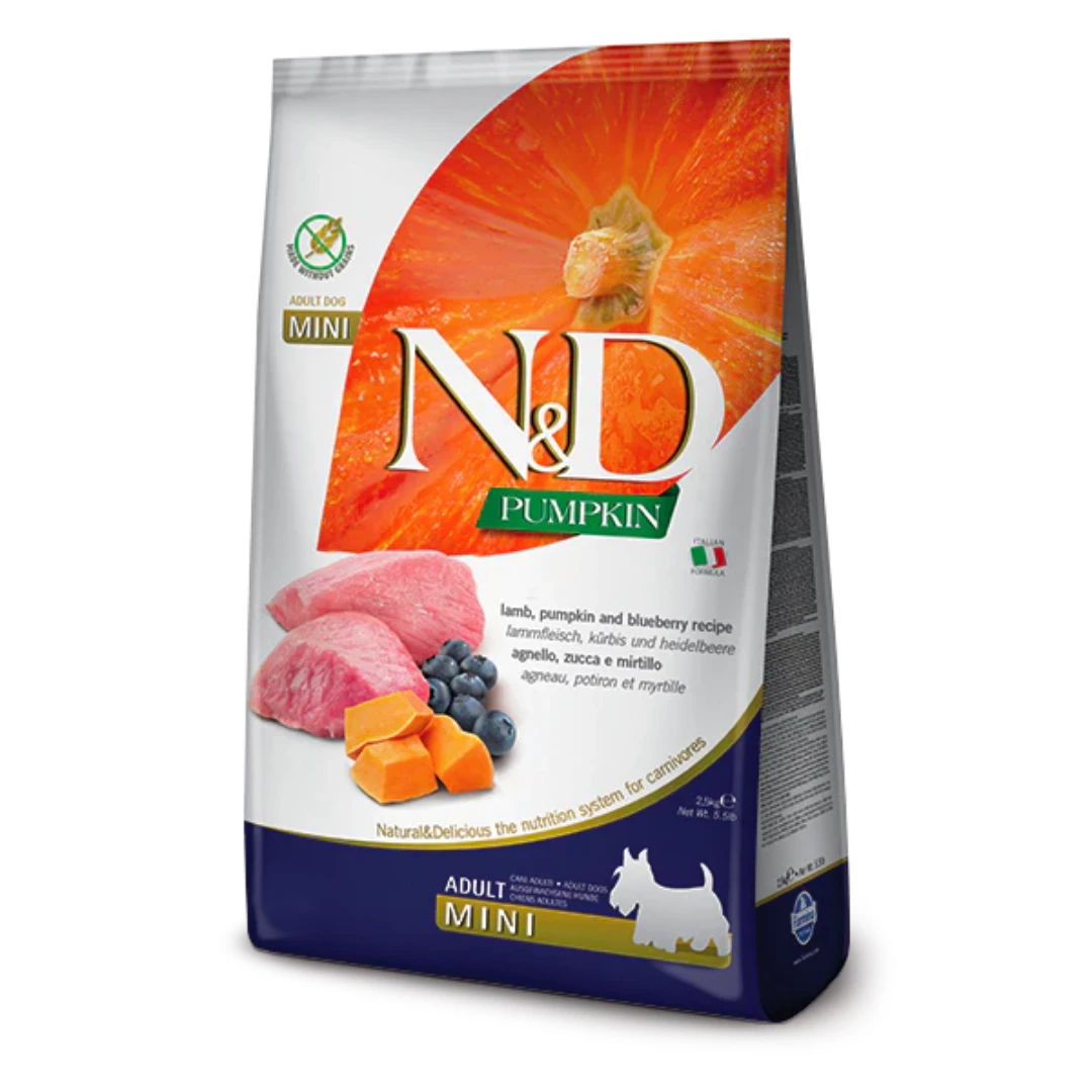 Farmina N&D Pumpkin Lamb & Blueberry Mini Dog Food by Farmina