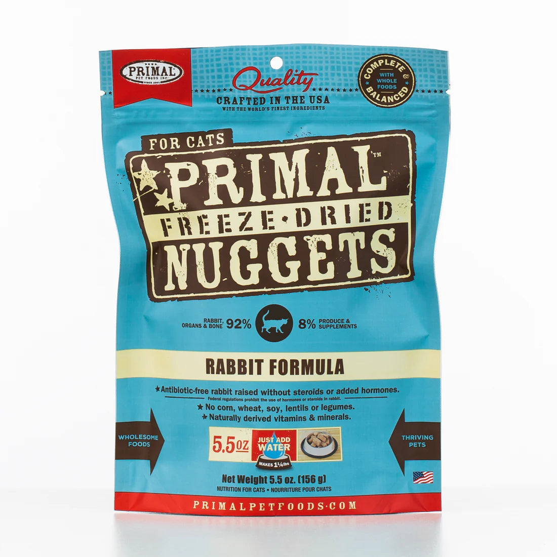 Primal Freeze-Dried Raw Nuggets Cat Food Rabbit Recipe