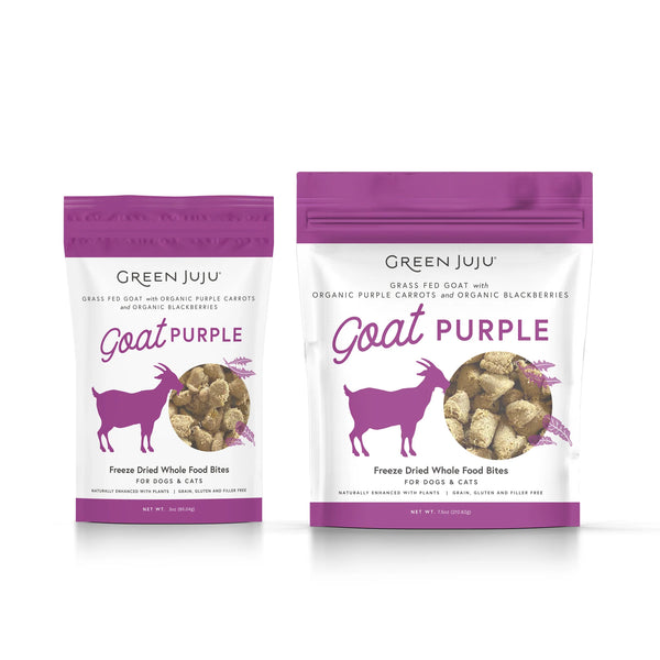 Green Juju - Freeze-Dried Goat Purple Bites 85g