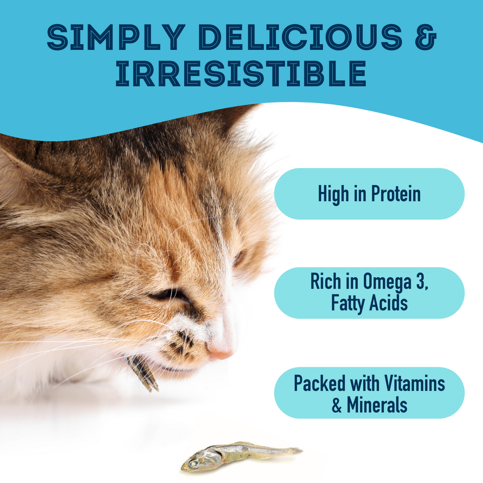 The Granville Island With Love and Fishes - Premium Dehydrated Sardines Treat For Dogs & Cats