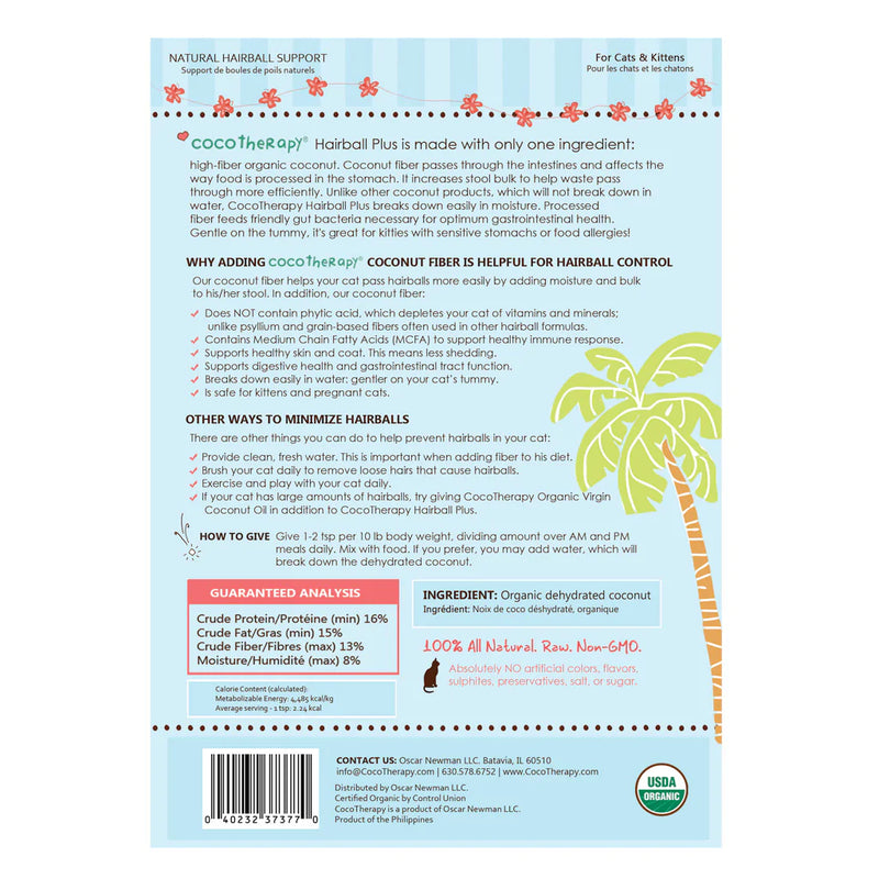 Organic Hairball Plus - Hairball management for cats & kittens