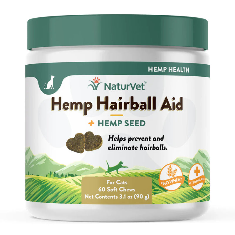 NaturVet - Hemp Cat Hairball Aid Soft Chews (60 ct)