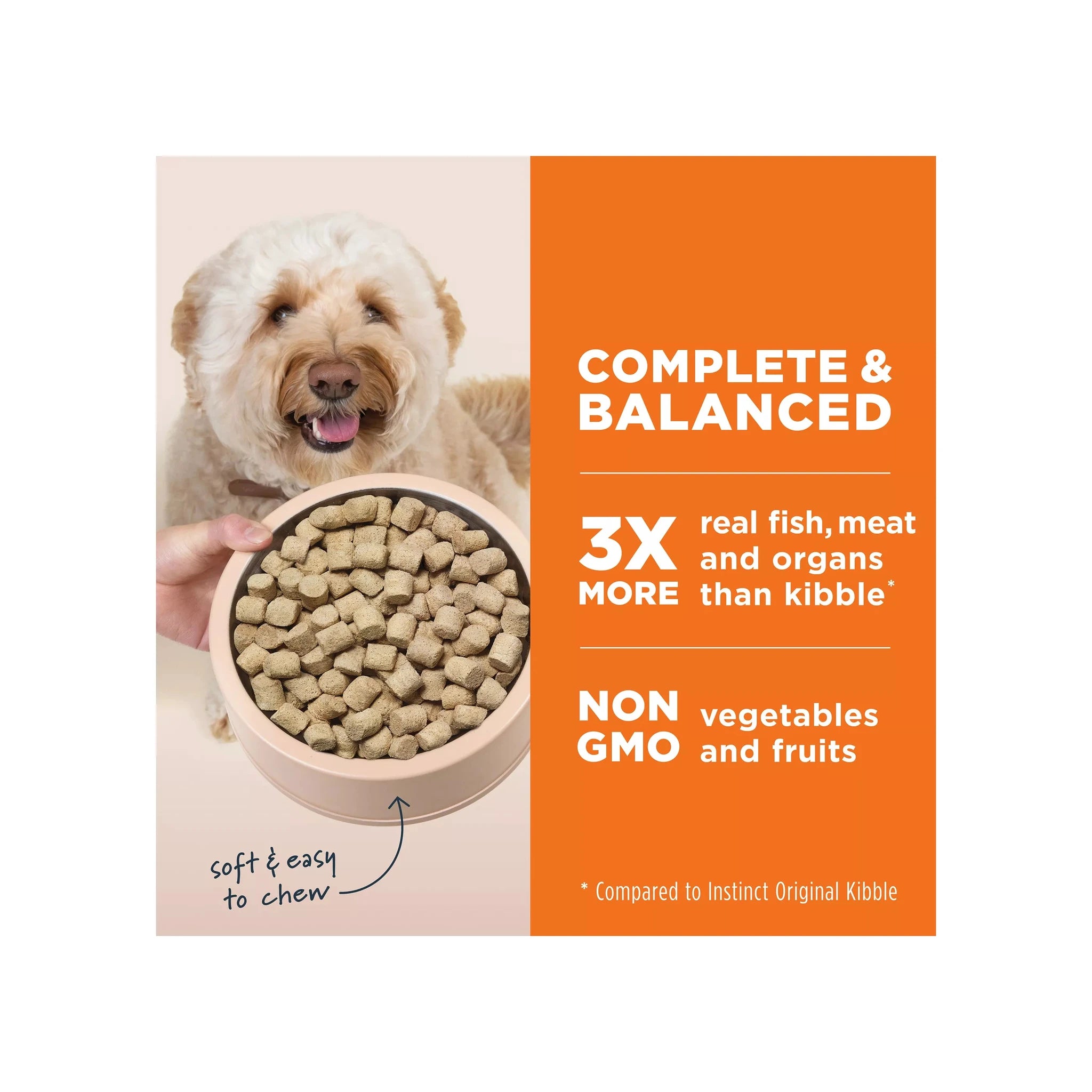 Instinct® Dog Food Raw Freeze-Dried Meals Wild-Caught Alaskan Pollock Recipe by Instinct