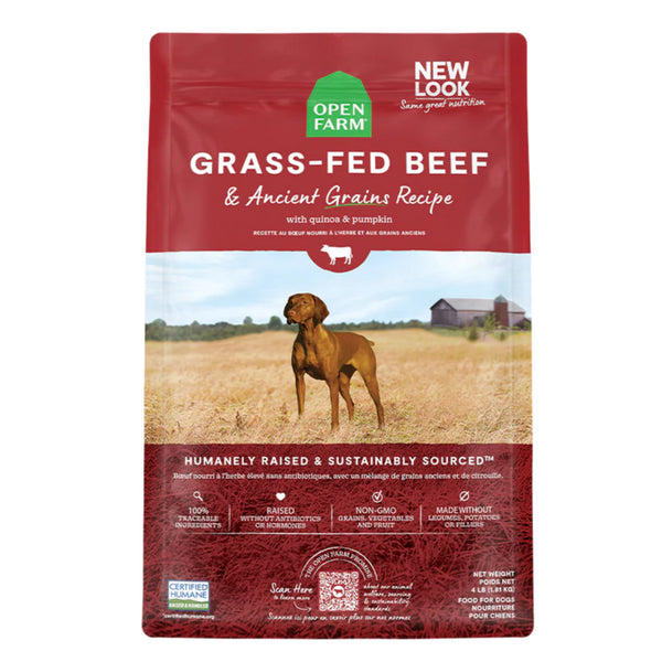 Open Farm - Grass-Fed Beef & Ancient Grains Dry Dog Food 22lb