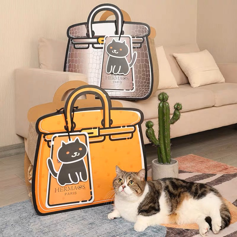 Cat Purse Cat scratching board