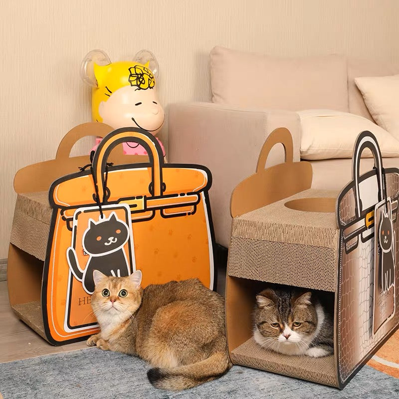 Cat Purse Cat scratching board
