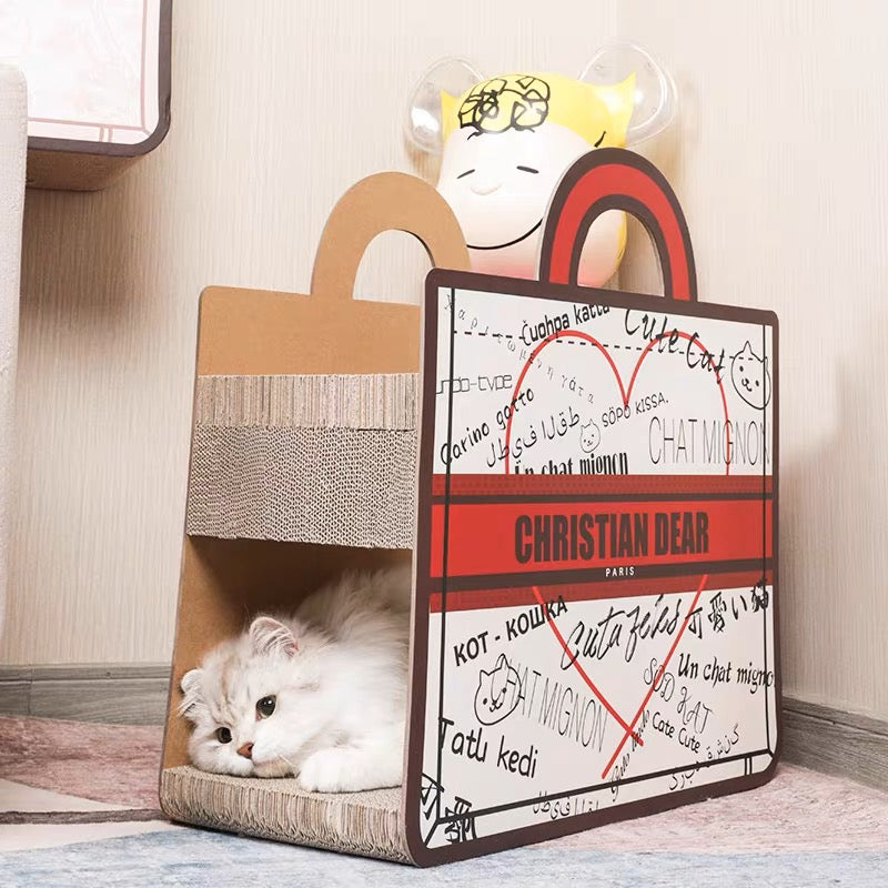 Cat Purse Cat scratching board