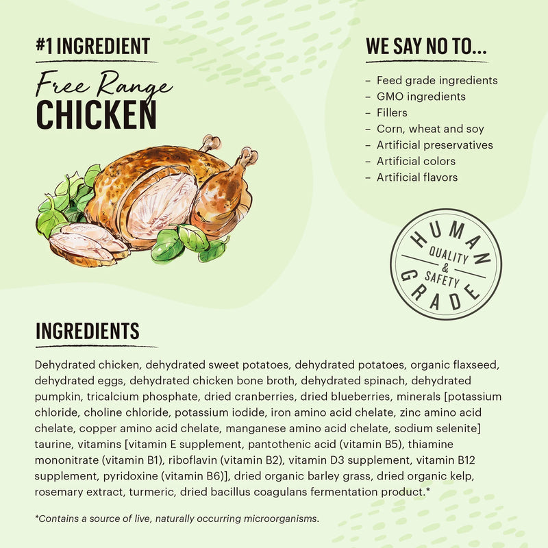 The Honest Kitchen - Grain Free Chicken Recipe Dehydrated Cat Food Single Serve