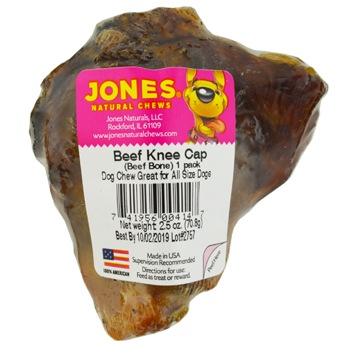 Jones Natural Chews - Knee Cap (Beef Bone)