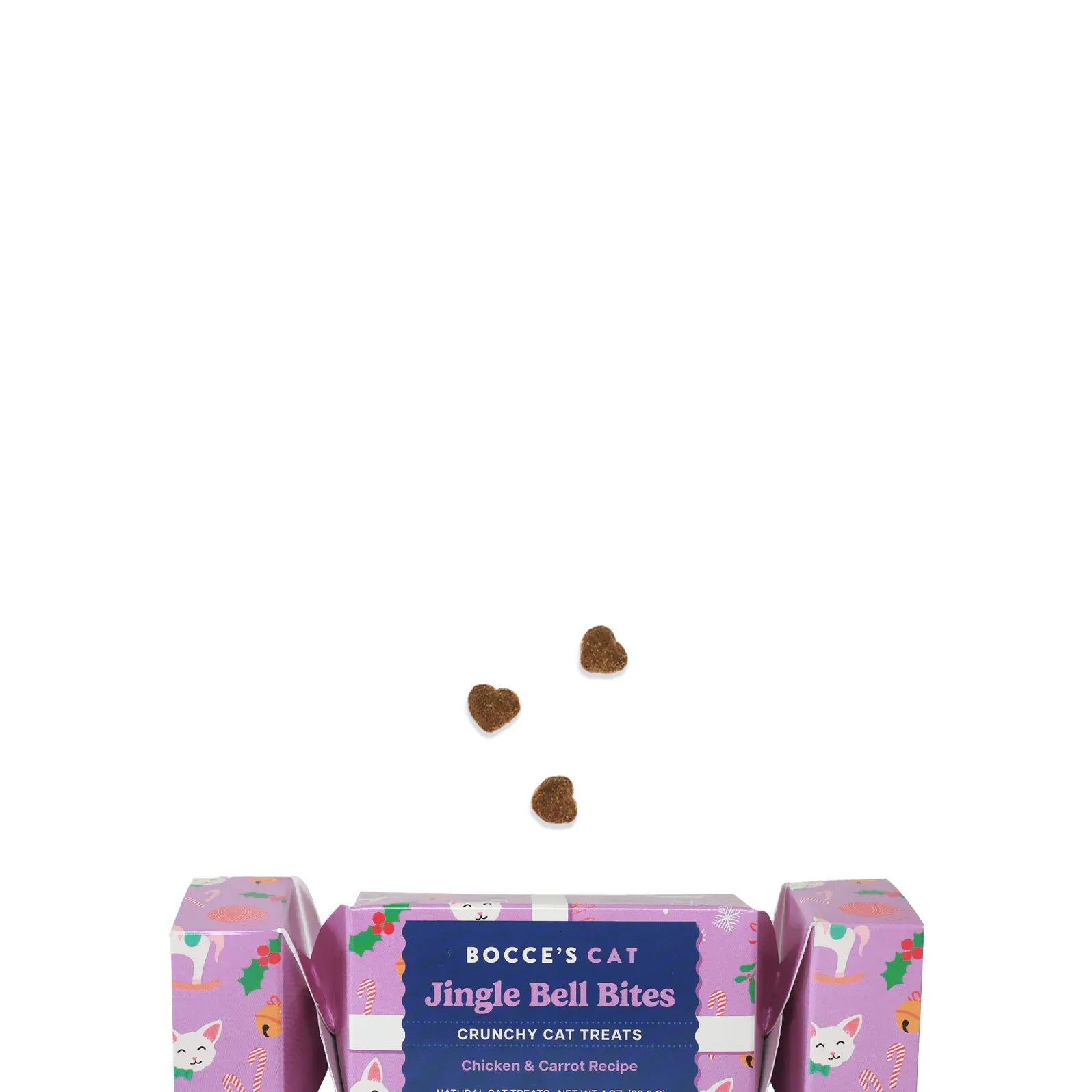 Bocce's Bakery Jingle Bell Bites Cracker - Cat