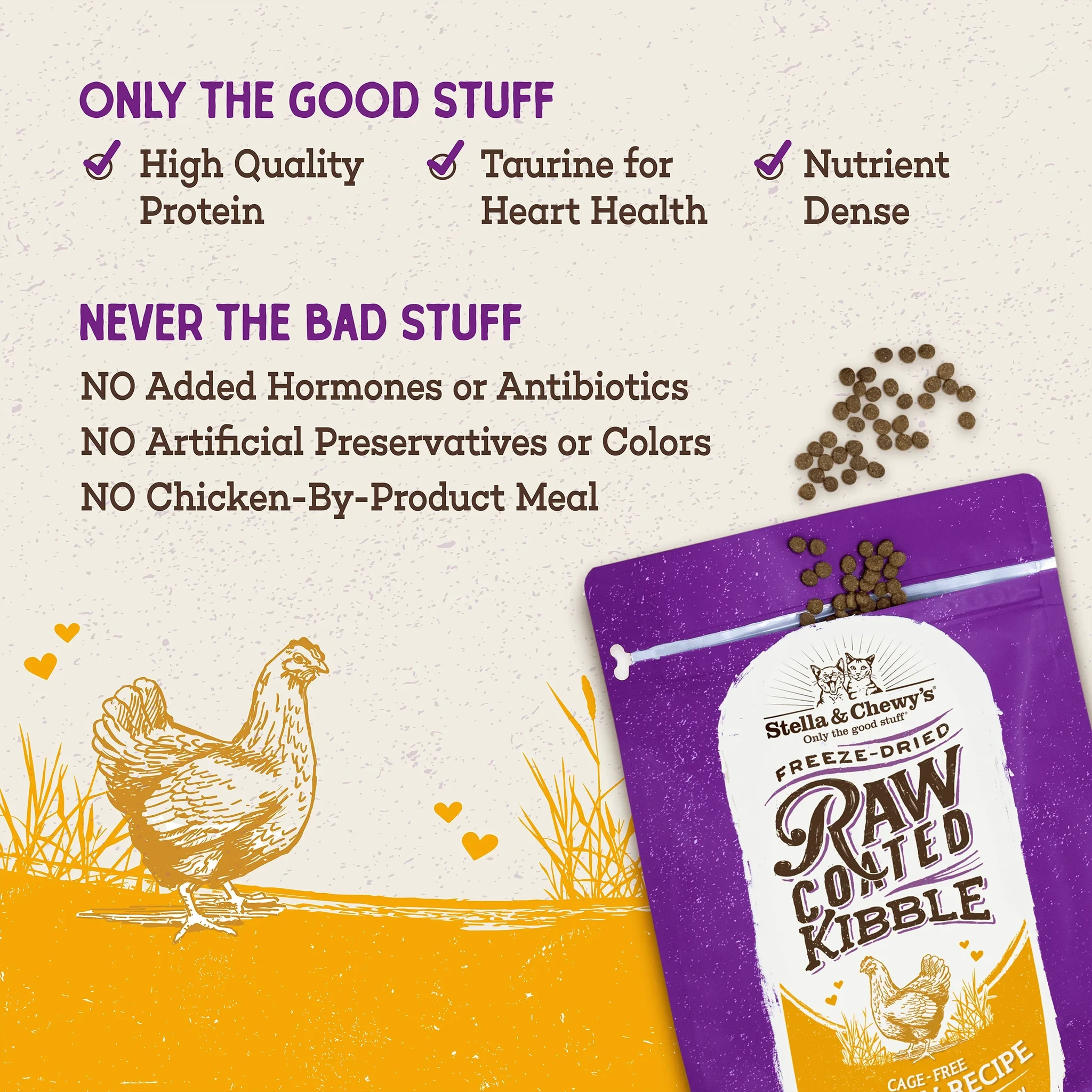 Stella & Chewy's Cage-Free Chicken Raw Coated Kibble by Stella & Chewy's
