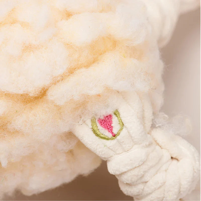 HuggleHounds - HuggleFleece Fluffer Knottie - Lamb