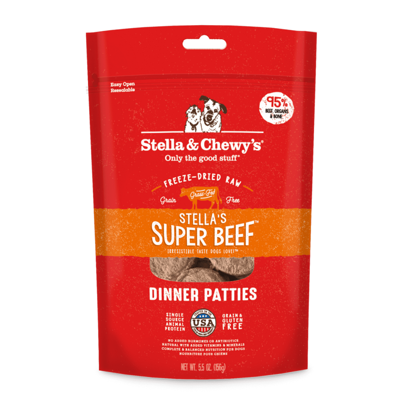 Stella & Chewy's® - Stella's Super Beef Dinner Patties Freeze-Dried Raw Dog Food